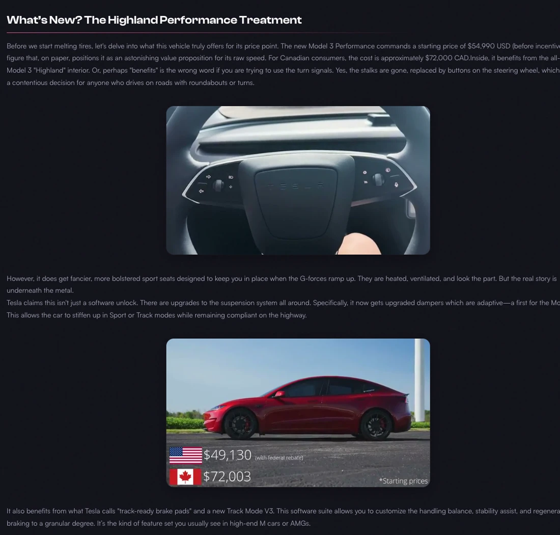 Automotive review blog generated by Blogsmith